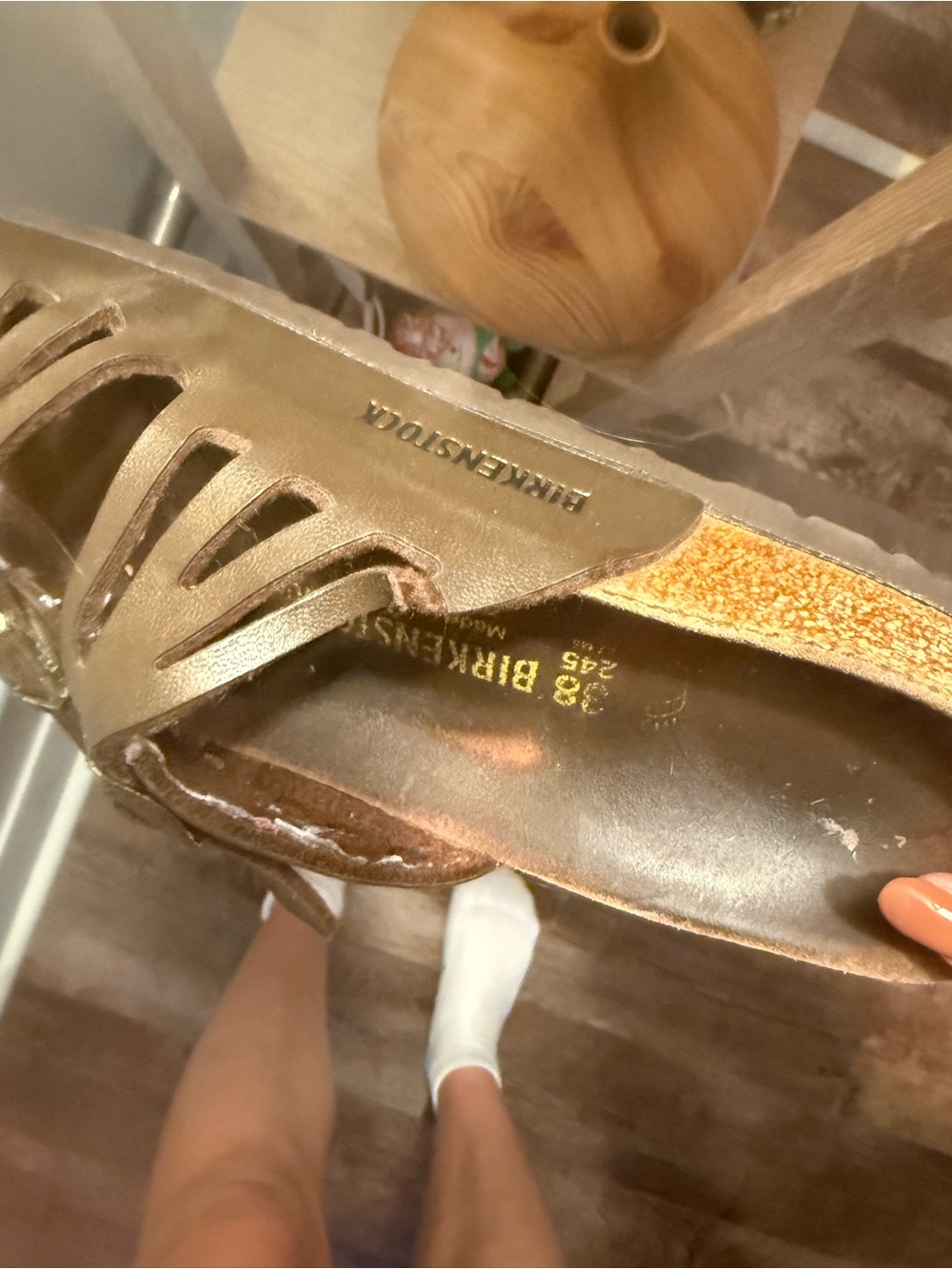 Birkenstock Women's Brown Strappy Slide Sandals - Picture 4 of 5